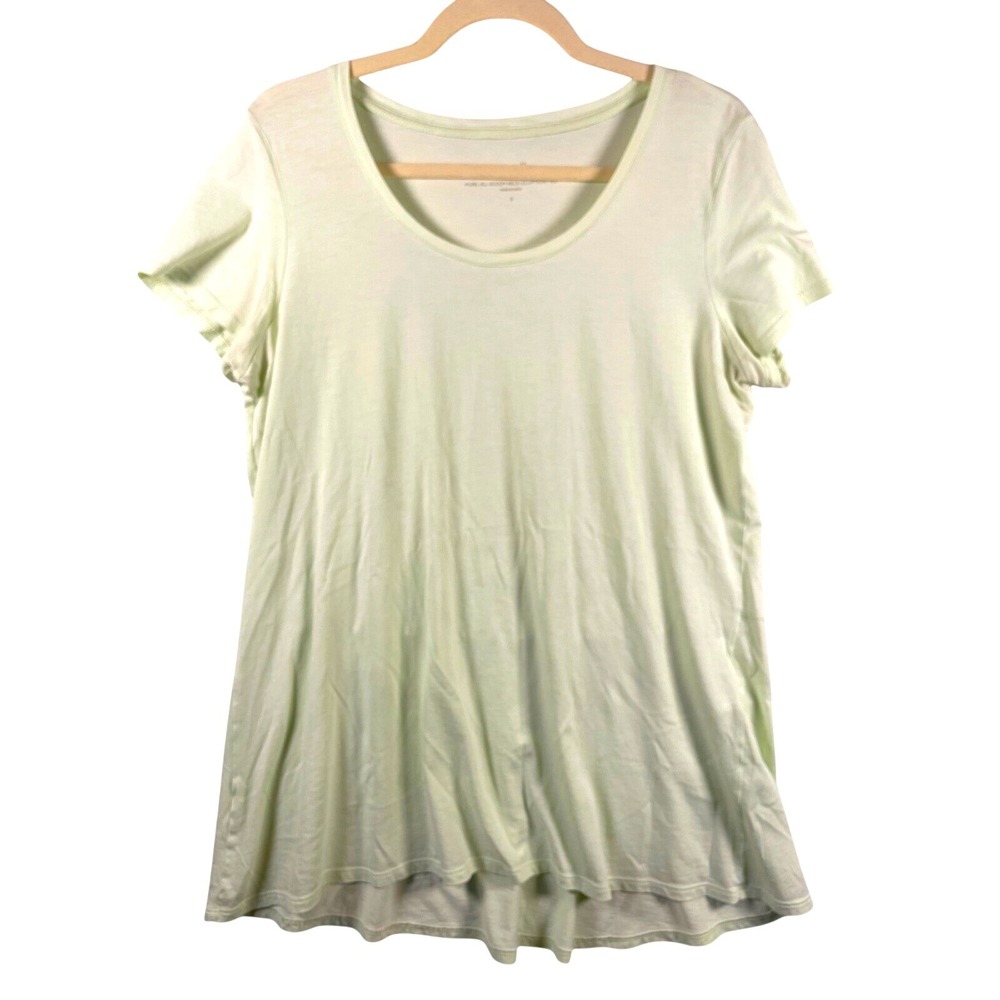 100% pima cotton tee elliptical hem j jill purejill S lightweight flowy soft